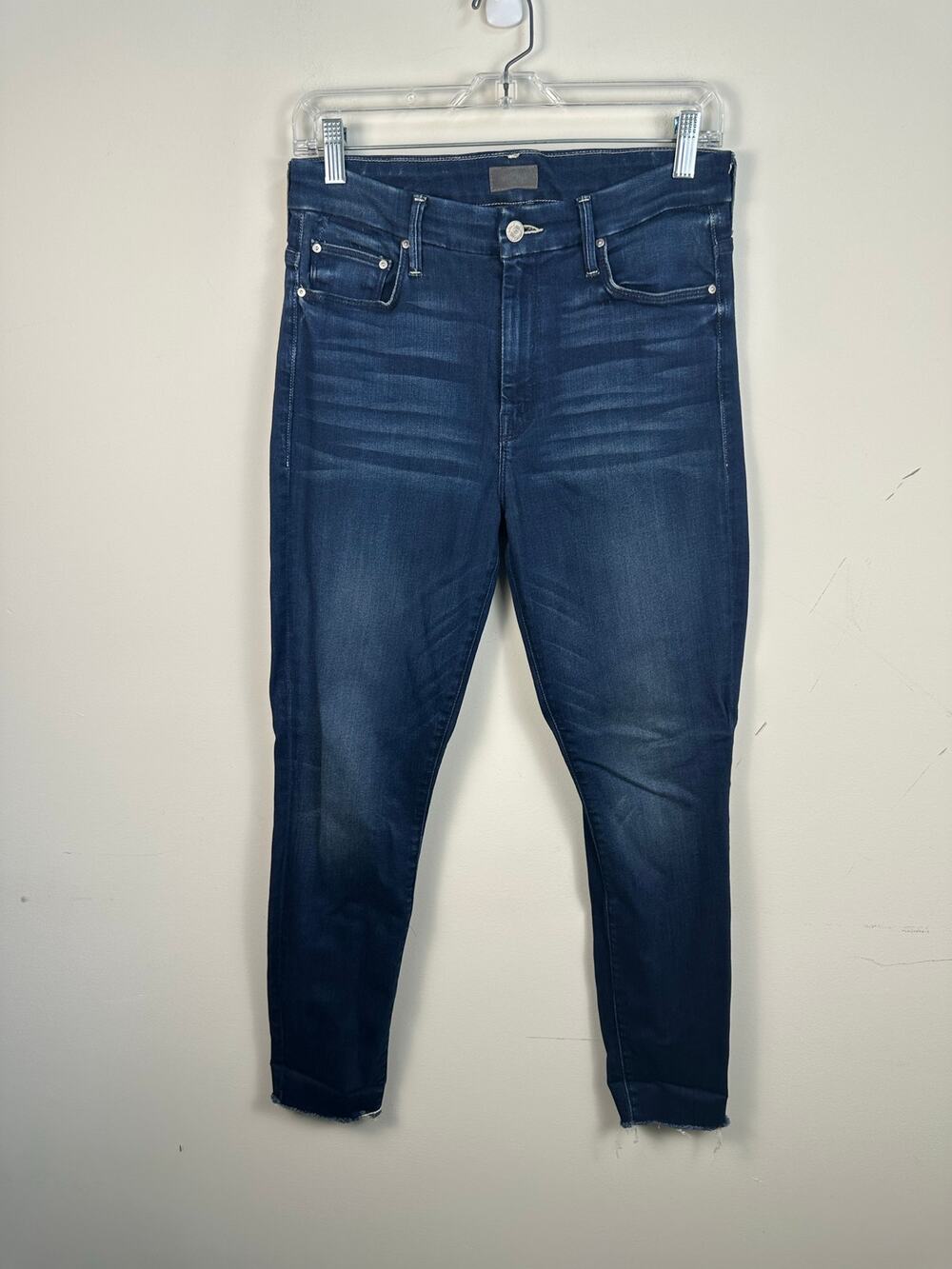 Mother High Waisted Looker Ankle Fray Women 29 Blue EUC Tongue and Chic Denim